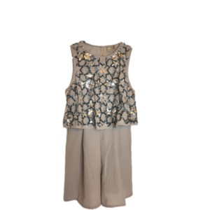 ASOS grey romper with sequins. Size 2